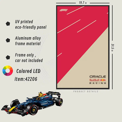 Lego Wall Mount Frame for Oracle Red Bull Racing RB20 F1 Car 42206 - dia-dia-dia