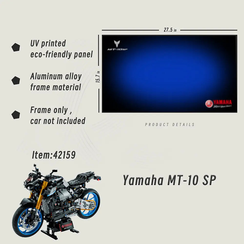 Lego Wall Mount Frame for LEGO® TECHNIC™ Yamaha MT-10 SP 42159 - dia-dia-dia