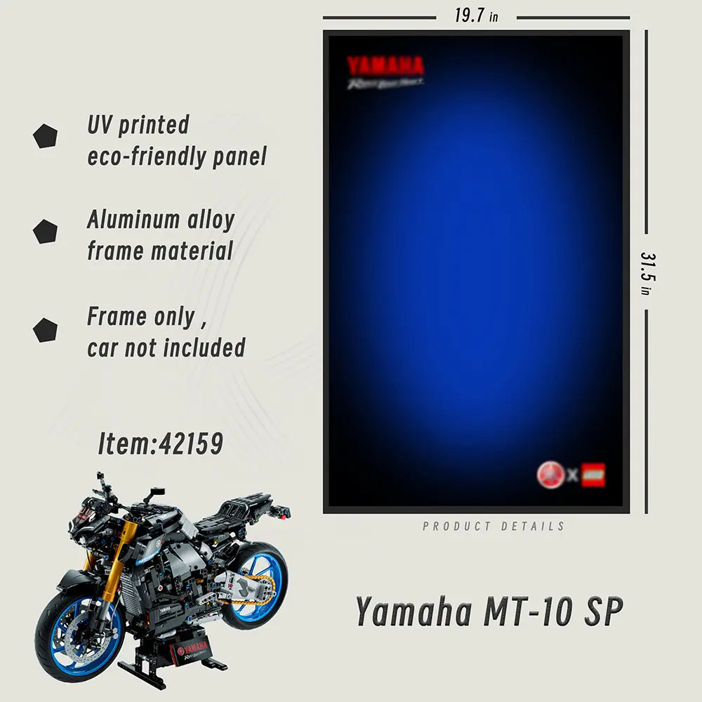Lego Wall Mount Frame for LEGO® TECHNIC™ Yamaha MT-10 SP 42159 - dia-dia-dia