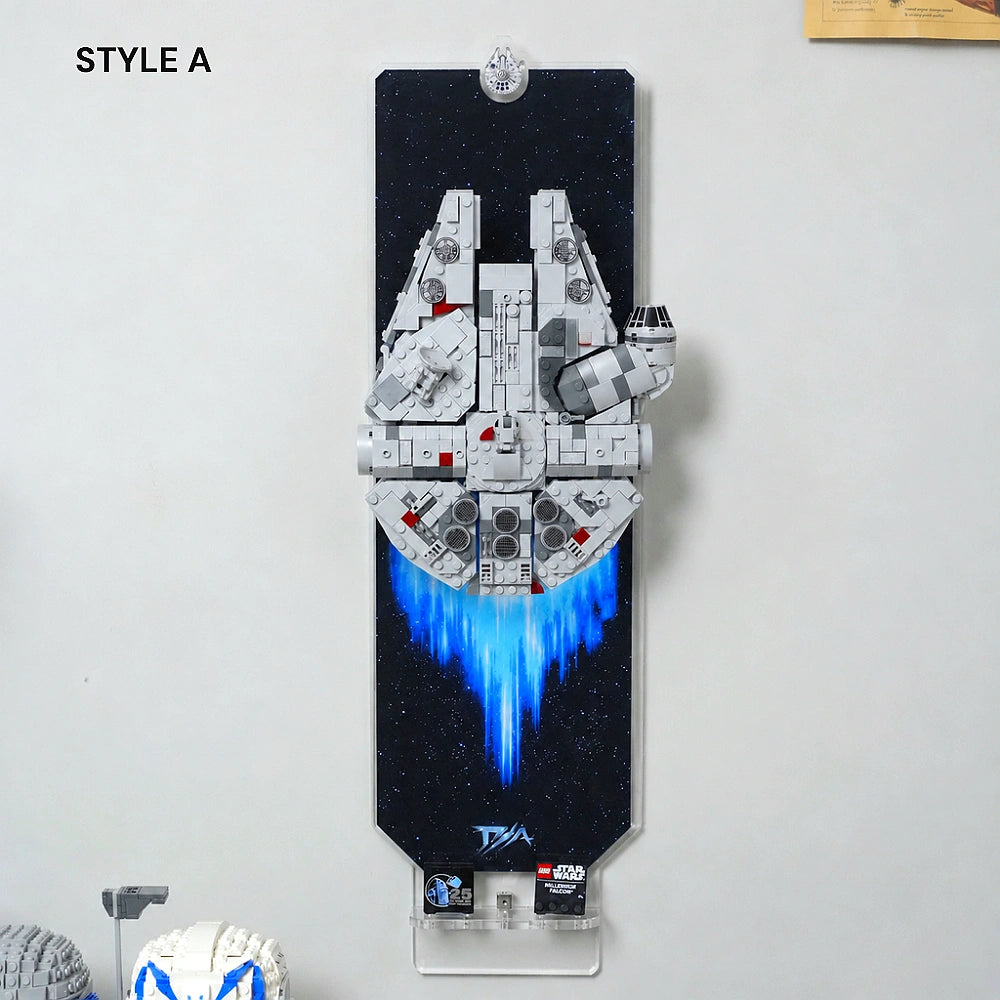 Wall Display Acrylic Frame for LEGO® Star Wars™ Millennium Falcon™(75375)