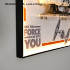 Vertical Wall Display Frame for LEGO® Star Wars™ Helmets (75327＆75328＆75349＆75304)