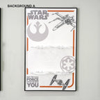 Vertical Wall Display Frame for LEGO® Star Wars™ Helmets (75327＆75328＆75349＆75304)