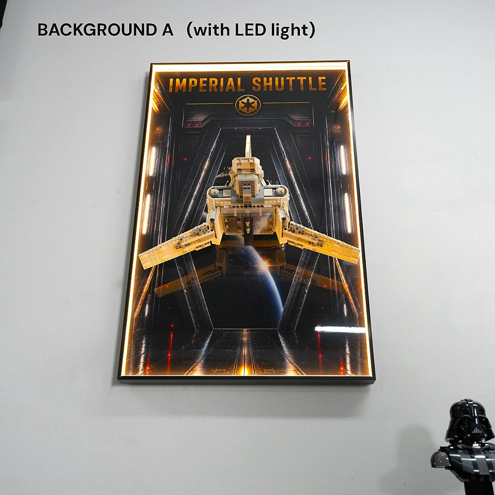 Cornice da parete per LEGO® Star Wars™ Il caccia stellare N-1 dei Mandaloriani (75442)