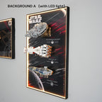 Wall Display Frame for LEGO® Star Wars™ Millennium Falcon™ ＆ Tantive IV™ ＆ Invisible Hand™ (75375＆75376＆75377)