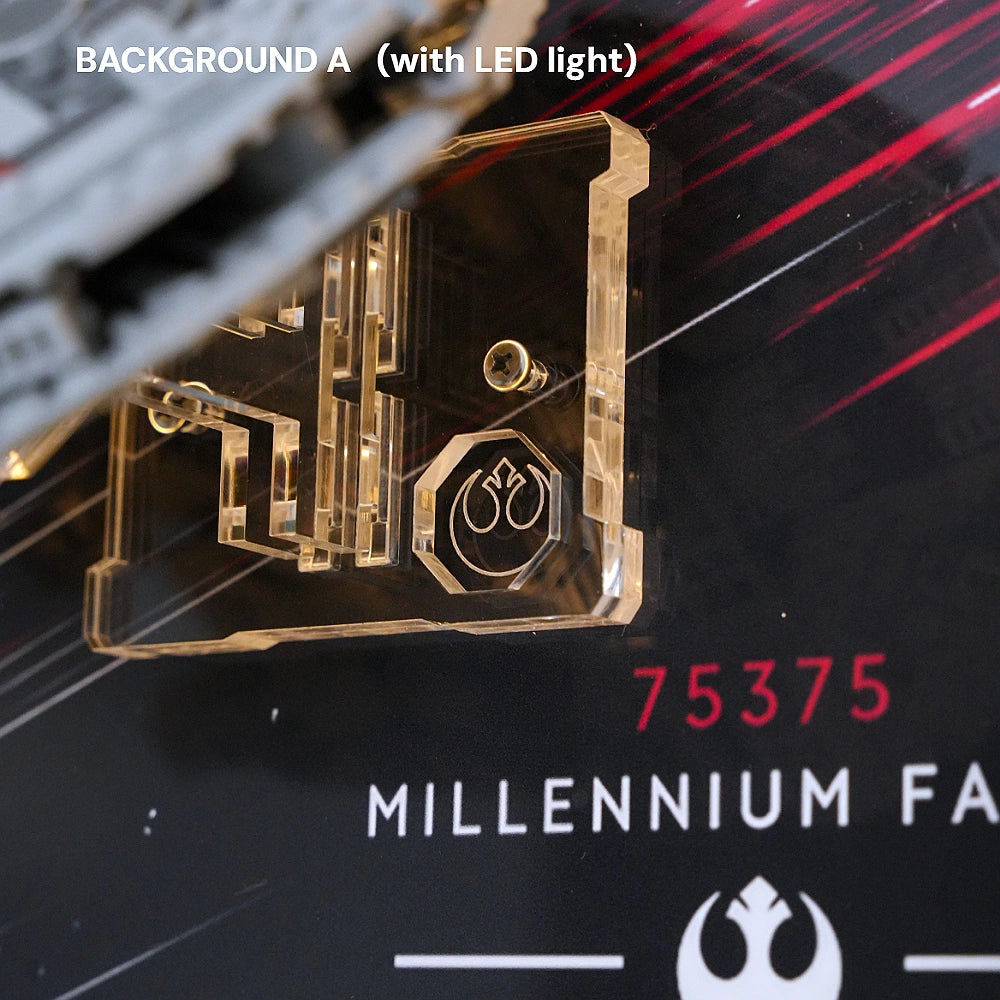 Wall Display Frame for LEGO® Star Wars™ Millennium Falcon™ ＆ Tantive IV™ ＆ Invisible Hand™ (75375＆75376＆75377)