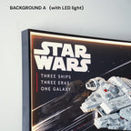 Wall Display Frame for LEGO® Star Wars™ Millennium Falcon™ ＆ Tantive IV™ ＆ Invisible Hand™ (75375＆75376＆75377)