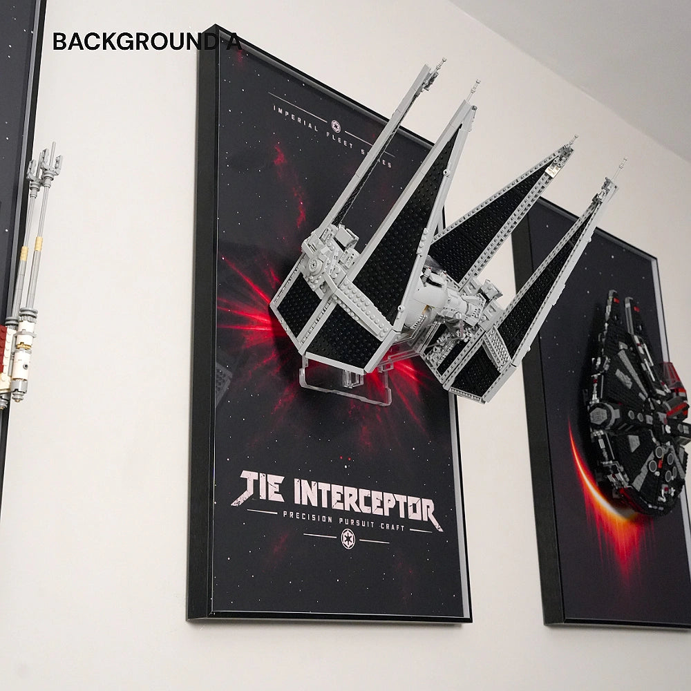 Wall Display Frame for LEGO® Star Wars™ TIE Interceptor™ (75382)