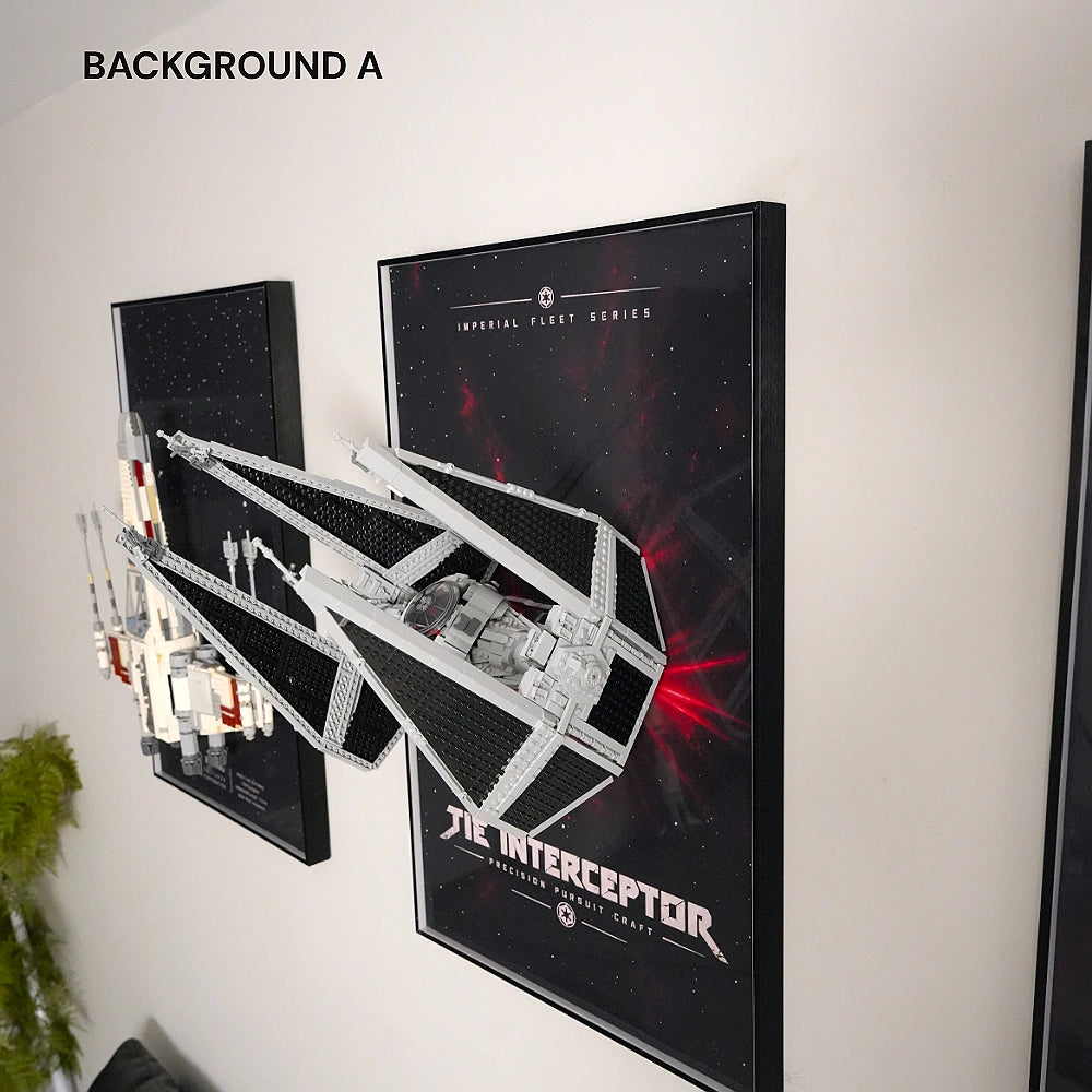 Wall Display Frame for LEGO® Star Wars™ TIE Interceptor™ (75382)