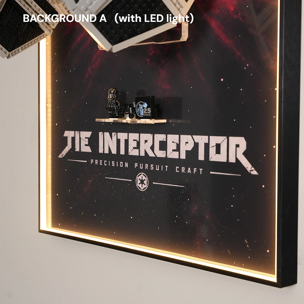 Wall Display Frame for LEGO® Star Wars™ TIE Interceptor™ (75382)
