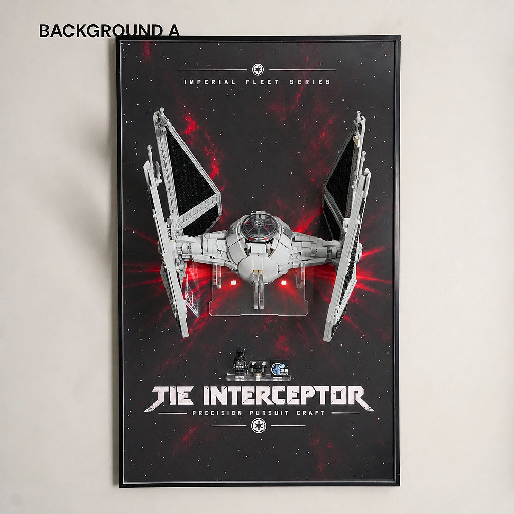 Wall Display Frame for LEGO® Star Wars™ TIE Interceptor™ (75382)