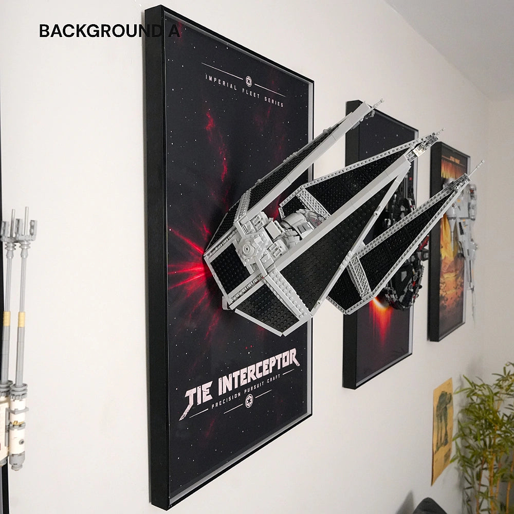 Wall Display Frame for LEGO® Star Wars™ TIE Interceptor™ (75382)