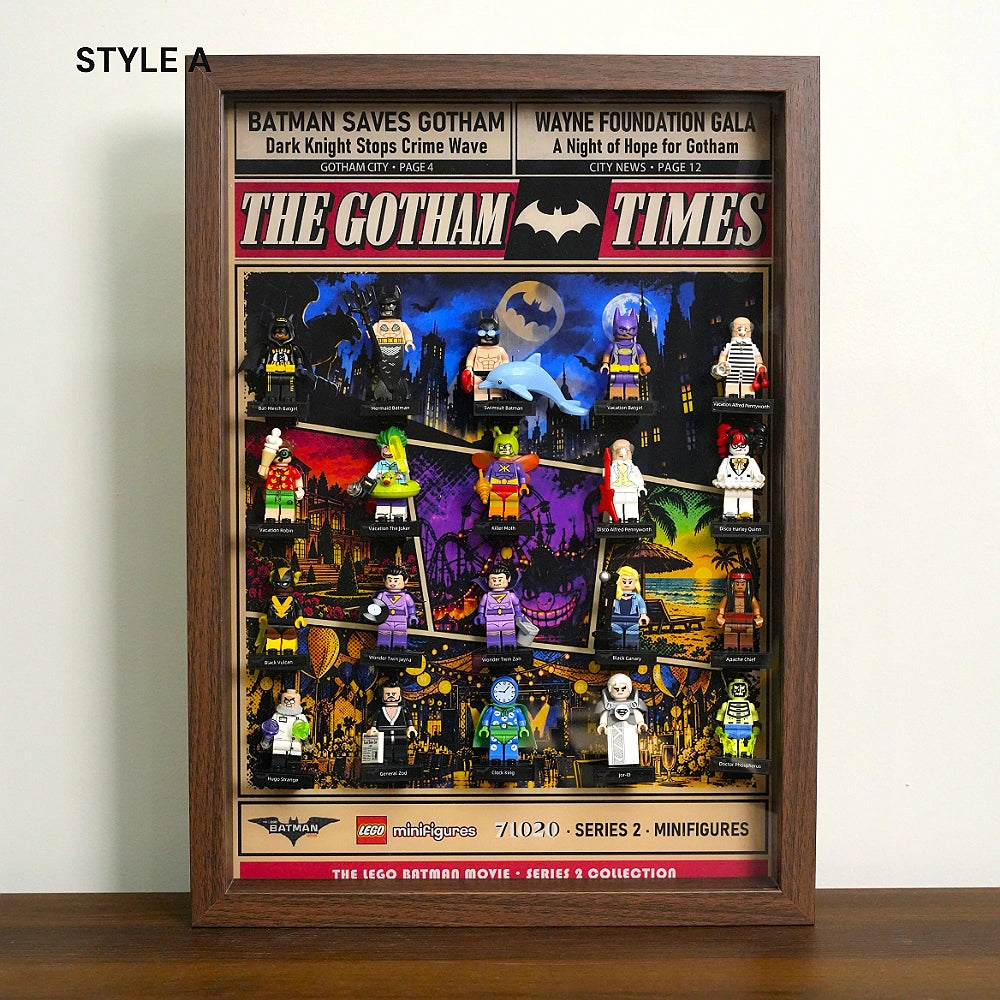 Wall Mountable Display Case for LEGO® Minifigures BATMAN MOVIE Series 2 (71020)