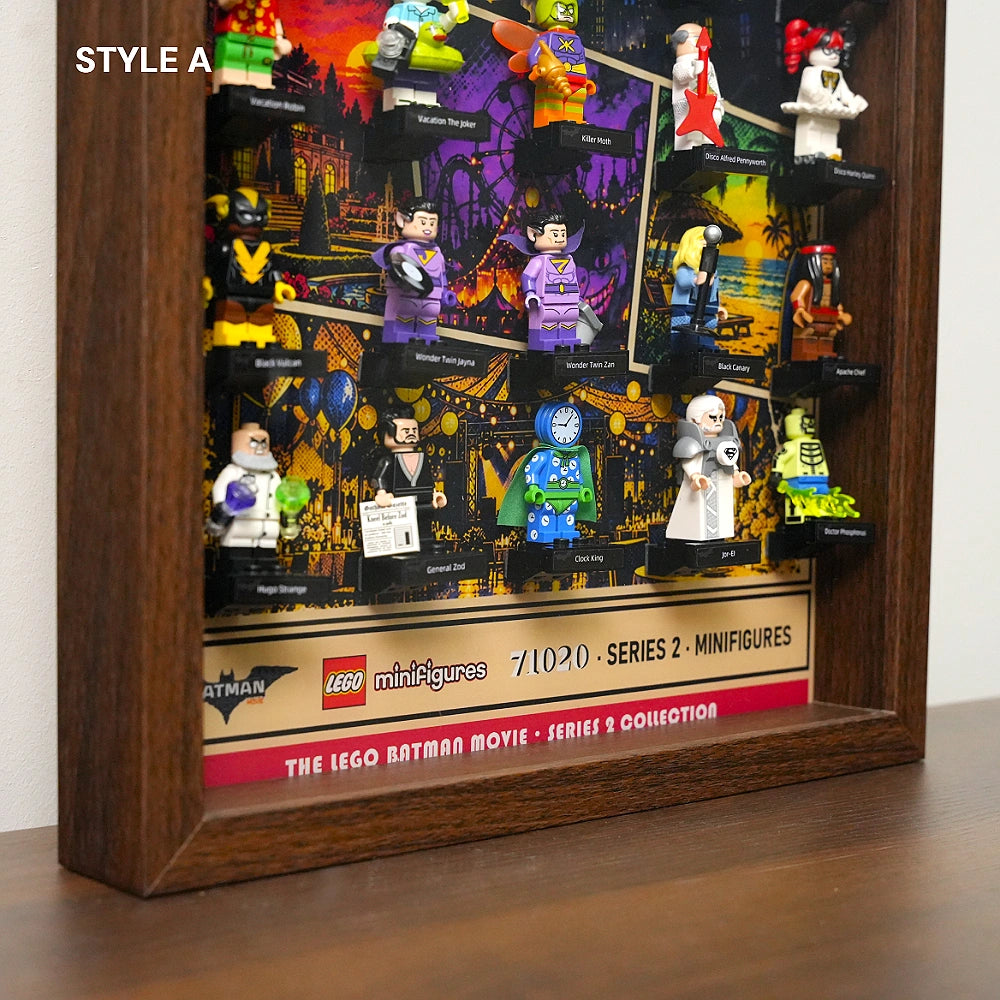Wall Mountable Display Case for LEGO® Minifigures BATMAN MOVIE Series 2 (71020)