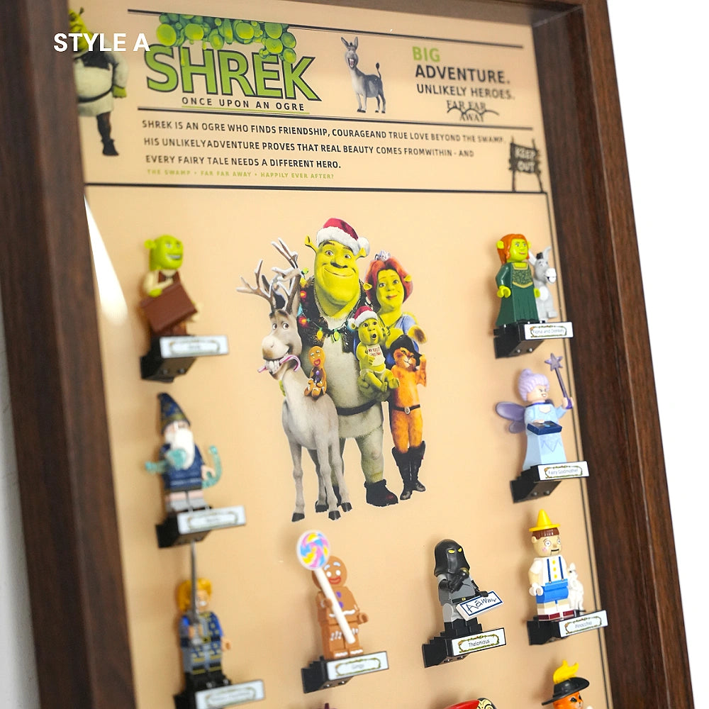 Wall Mountable Display Case for LEGO® Minifigures Shrek Series (71053)