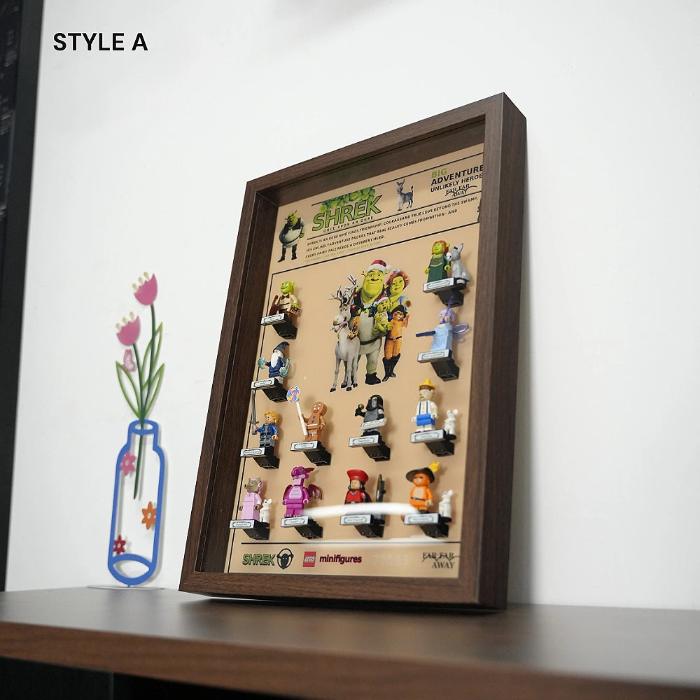 Wall Mountable Display Case for LEGO® Minifigures Shrek Series (71053)