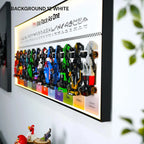 Wall Display Frame for LEGO® 12 x F1 Speed Champions F1 Cars