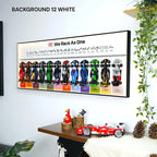 Wall Display Frame for LEGO® 12 x F1 Speed Champions F1 Cars