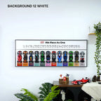 Wall Display Frame for LEGO® 12 x F1 Speed Champions F1 Cars