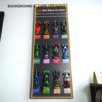 Wall Display Frame for LEGO® 12 x F1 Speed Champions F1 Cars vertical B