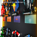 Wall Display Frame for LEGO® 12 x F1 Speed Champions F1 Cars vertical