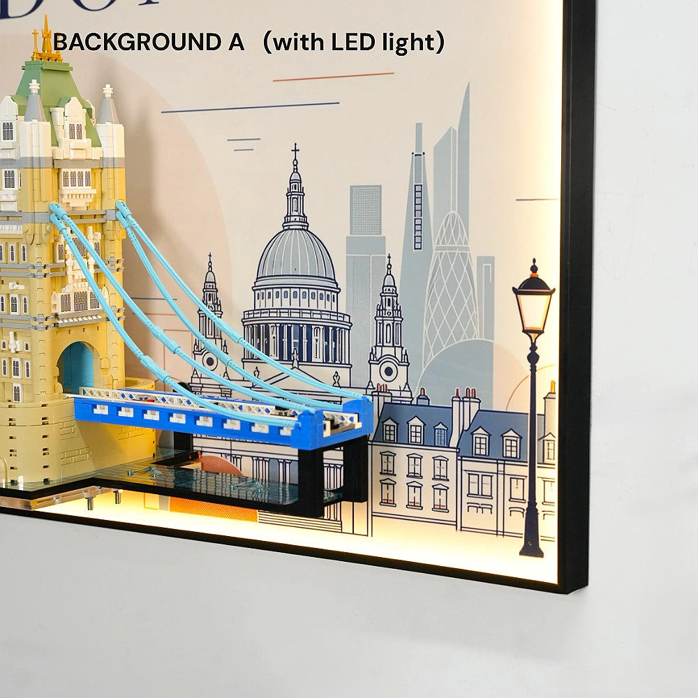 Wall Display Frame for LEGO® Architecture Tower Bridge (21067)