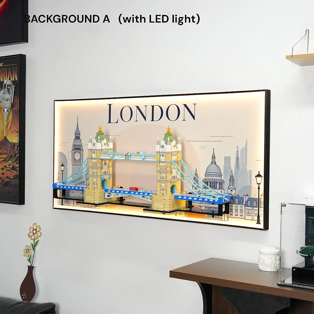Wall Display Frame for LEGO® Architecture Tower Bridge (21067)