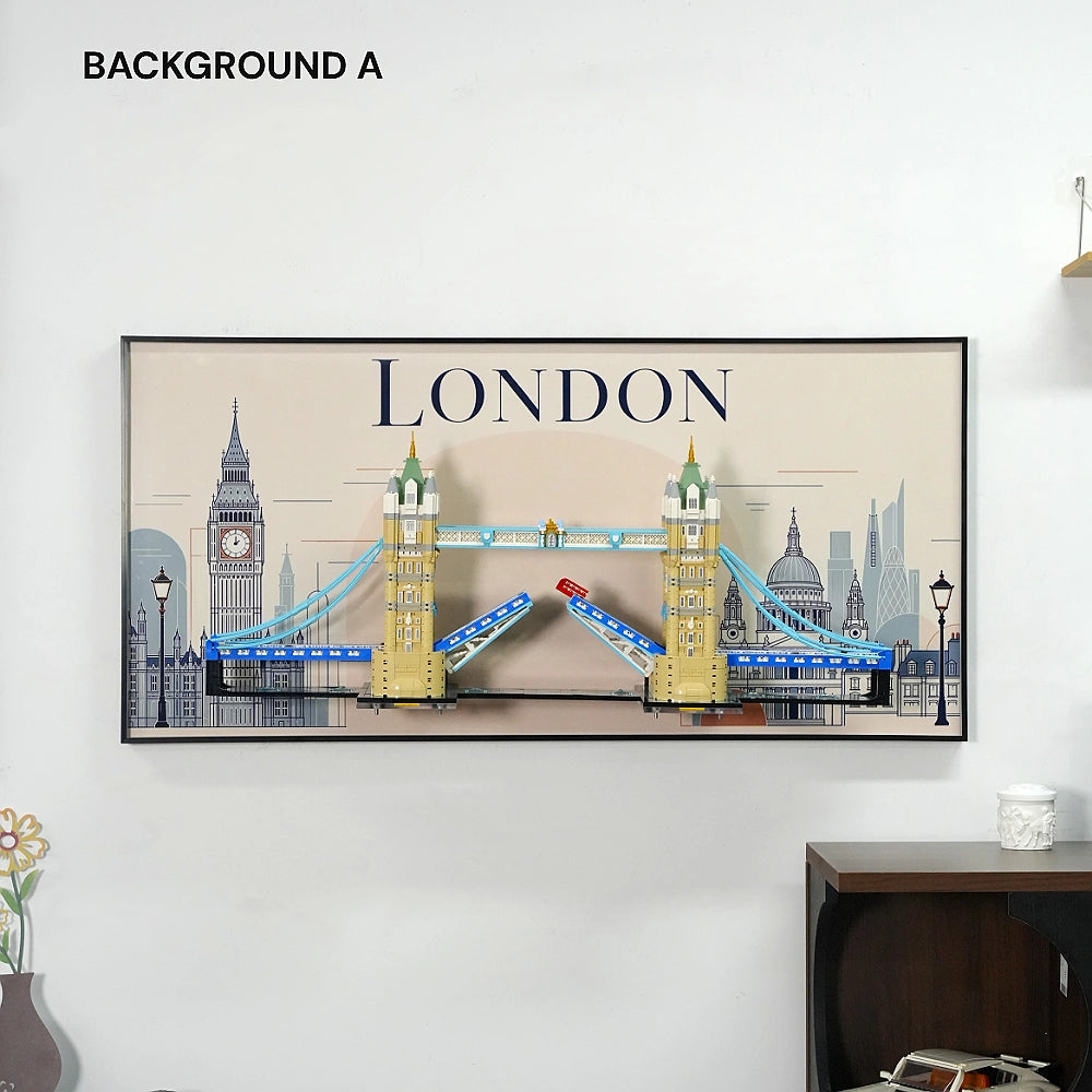 Wall Display Frame for LEGO® Architecture Tower Bridge (21067)