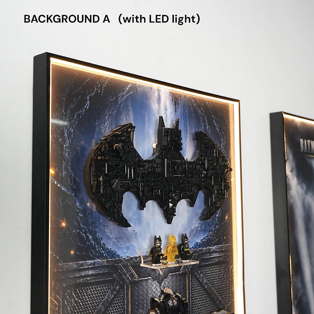 Wall Display Frame for LEGO® Batman Logo & Cars (76330)&(76332)&(76333)&(76331)