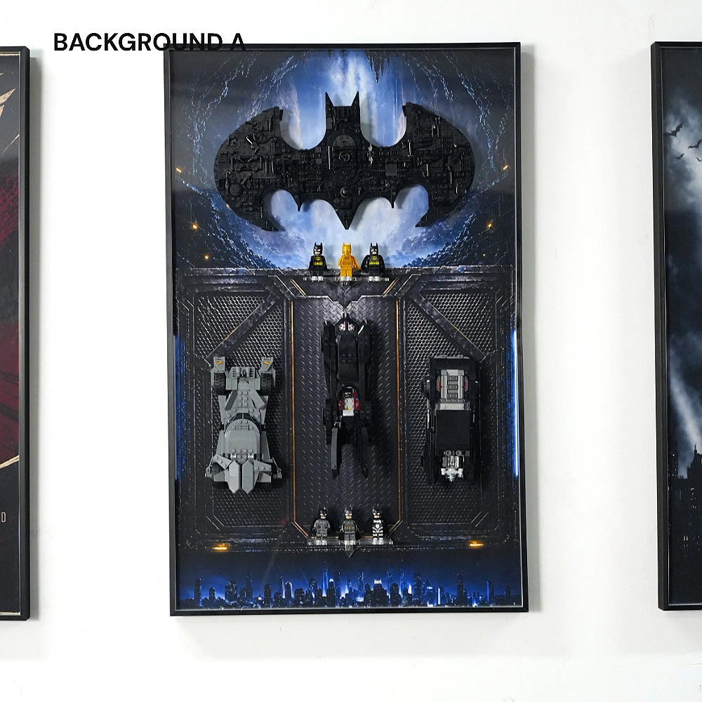 Wall Display Frame for LEGO® Batman Logo & Cars (76330)&(76332)&(76333)&(76331)