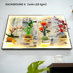 Wall Display Frame for LEGO® Botanicals Four Gentlemen (10369,10343,10344,10368)