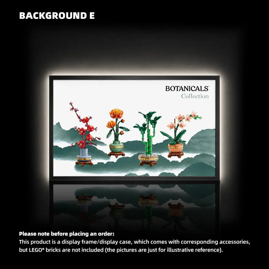 Wall Display Frame for LEGO® Botanicals Four Gentlemen (10369,10343,10344,10368)
