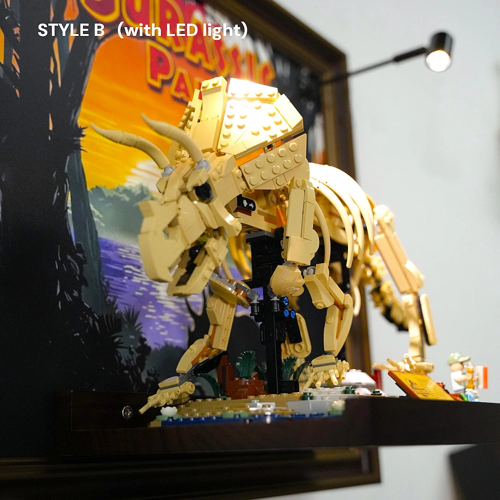 Wall Display Frame for LEGO® Dinosaur Fossils: Triceratops (77985)