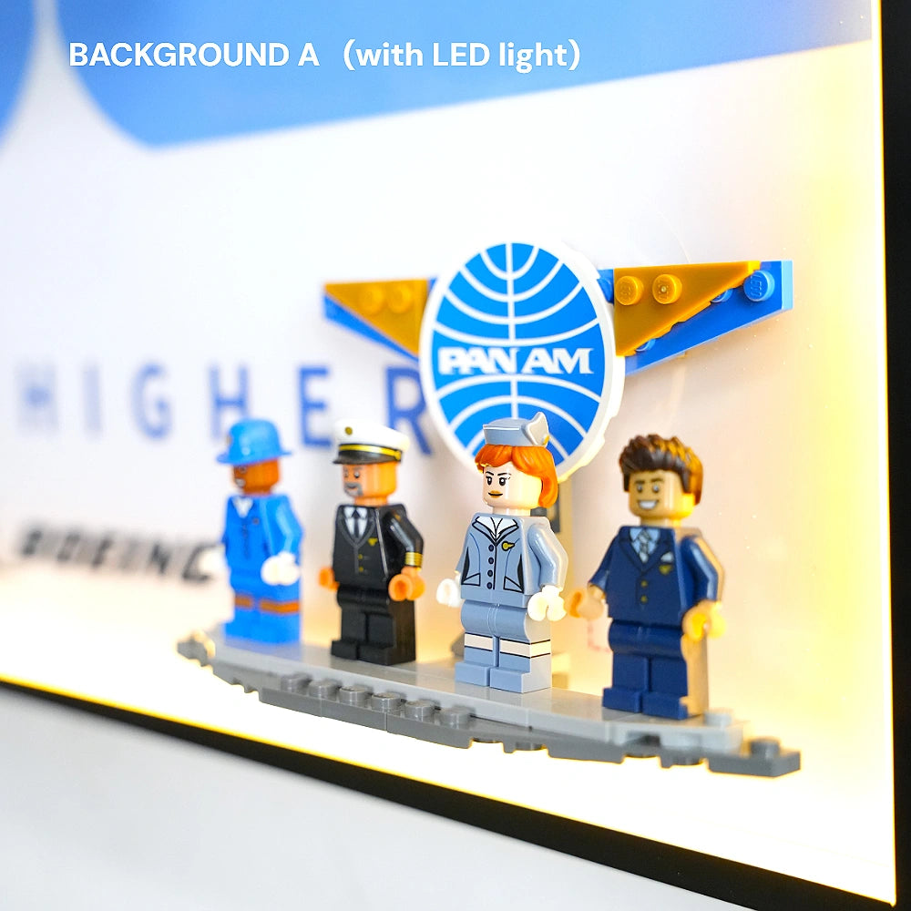 Wall Display Frame for LEGO® Douglas DC-3 PAN AM Airliner minus(11378)