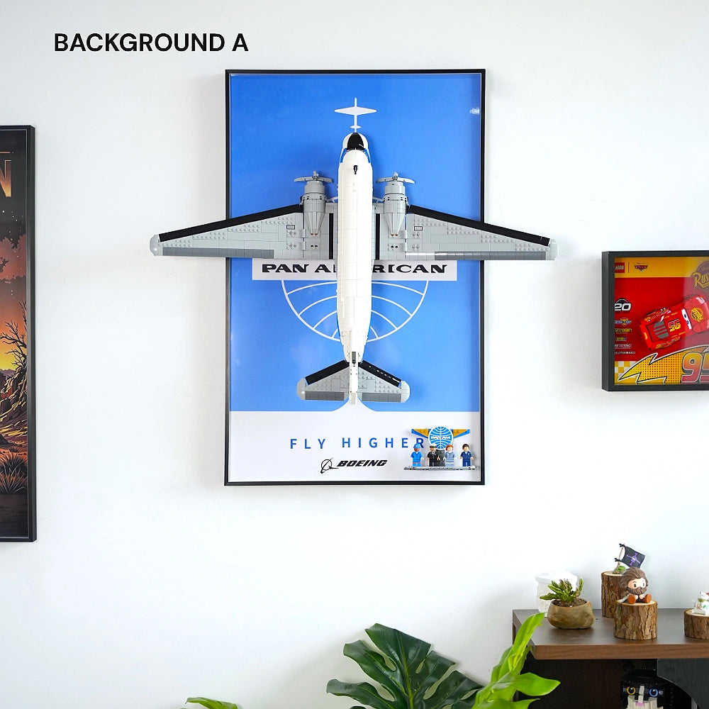 Wall Display Frame for LEGO® Douglas DC-3 PAN AM Airliner minus(11378)
