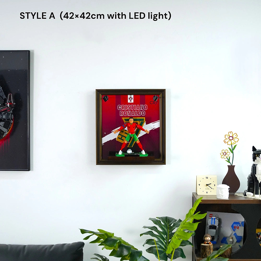 Wall Display Frame for LEGO® Editions Cristiano Ronaldo – Soccer Legend (43016)