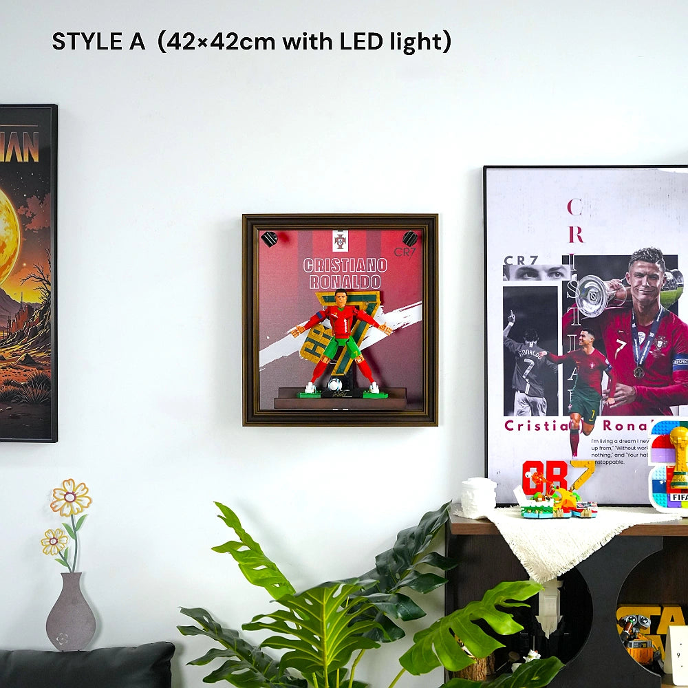 Wall Display Frame for LEGO® Editions Cristiano Ronaldo – Soccer Legend (43016)