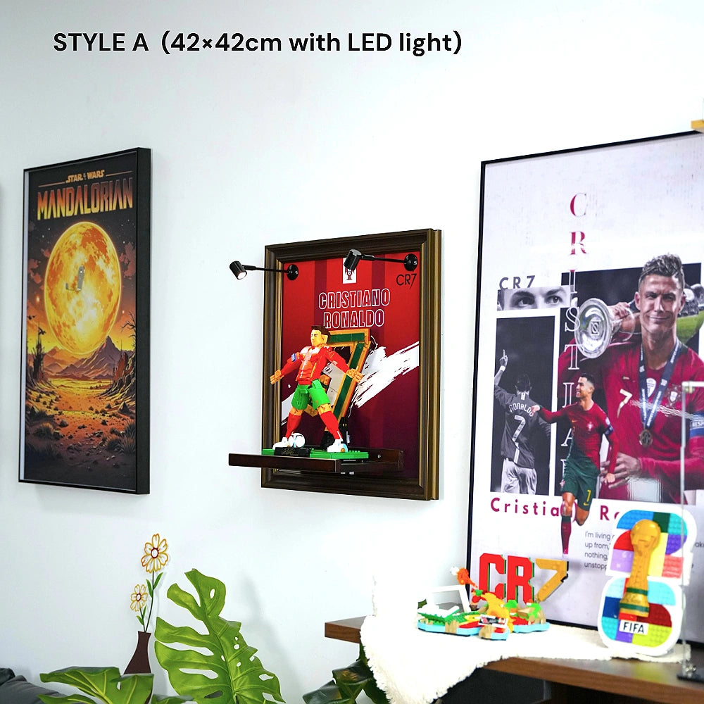 Cornice da parete per LEGO® Edizioni Cristiano Ronaldo - Leggenda del calcio (43016)