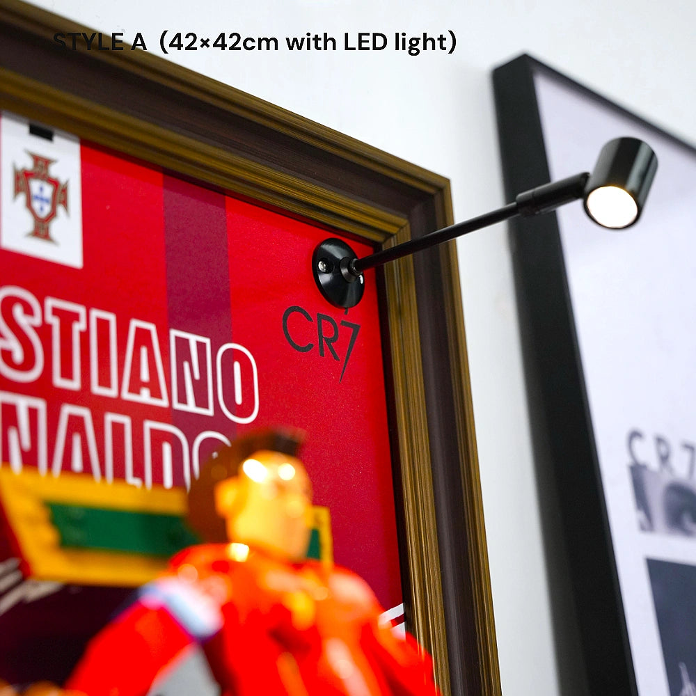 Cornice da parete per LEGO® Edizioni Cristiano Ronaldo - Leggenda del calcio (43016)