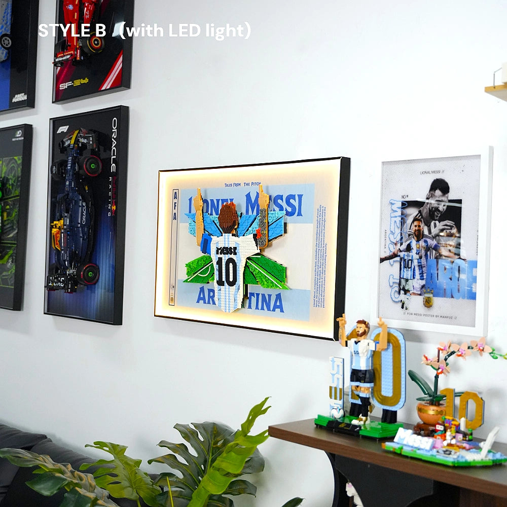 Wall Display Frame for LEGO® Editions Lionel Messi – Celebration (43018)