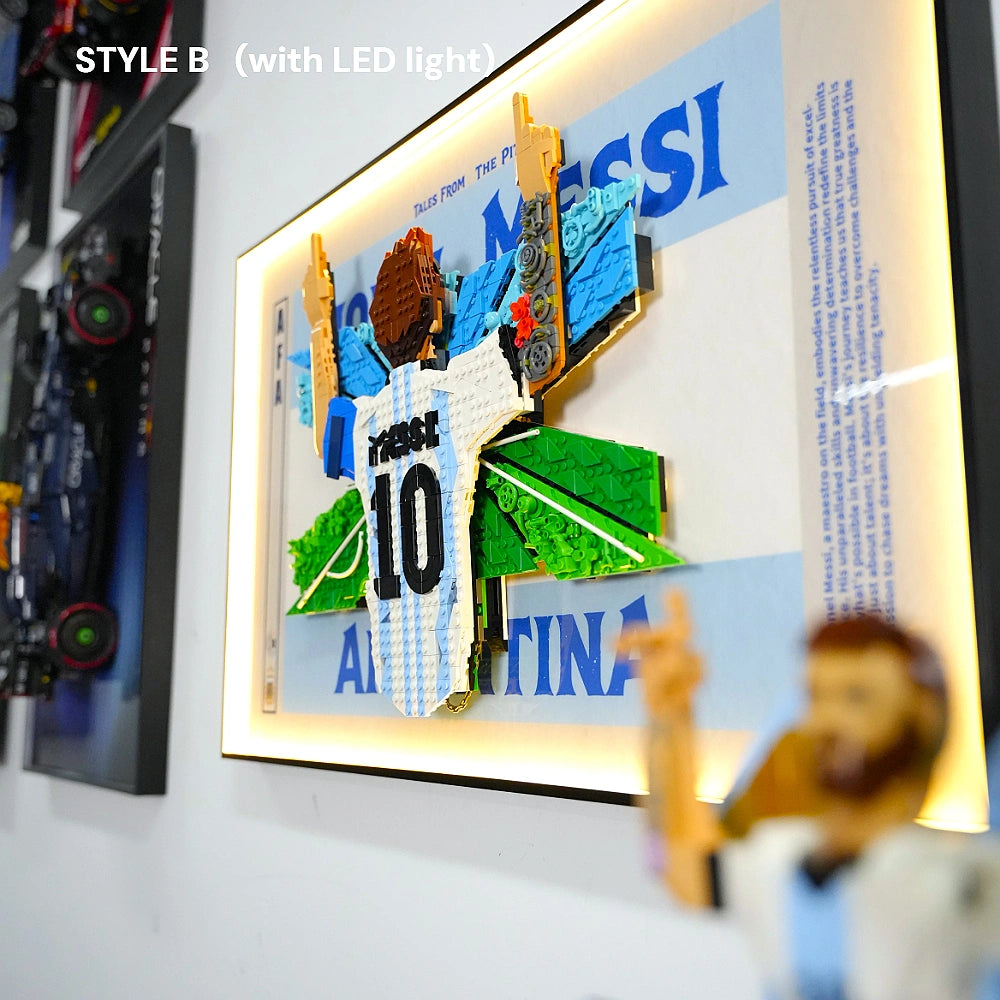 Wall Display Frame for LEGO® Editions Lionel Messi – Celebration (43018)