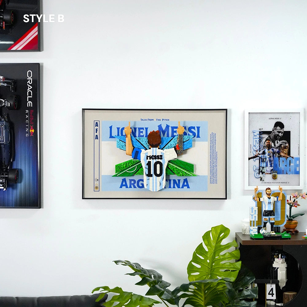 Wall Display Frame for LEGO® Editions Lionel Messi – Celebration (43018)