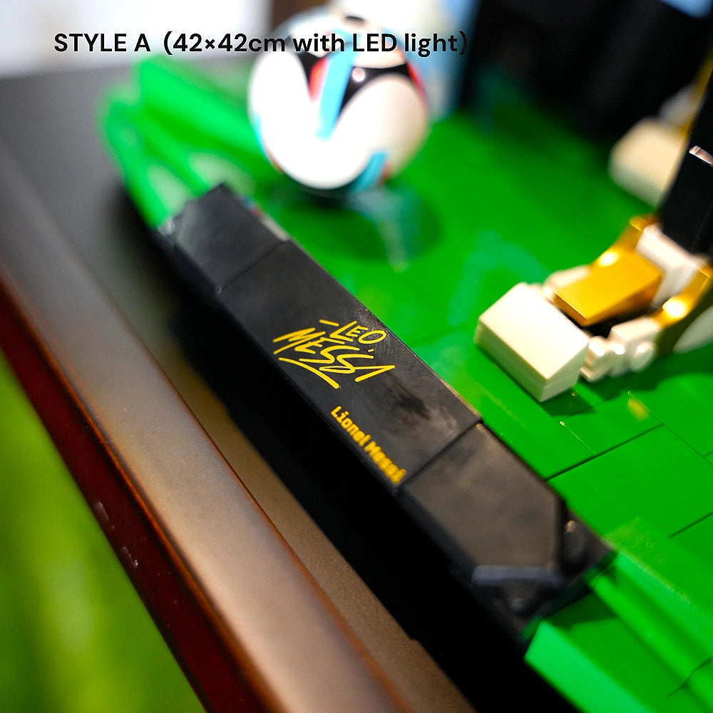 Cornice da parete per LEGO® Editions Lionel Messi - Leggenda del calcio (43015)