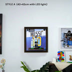 Cornice da parete per LEGO® Editions Lionel Messi - Leggenda del calcio (43015)