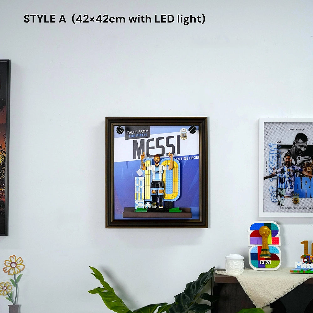 Wall Display Frame for LEGO® Editions Lionel Messi – Soccer Legend (43015)