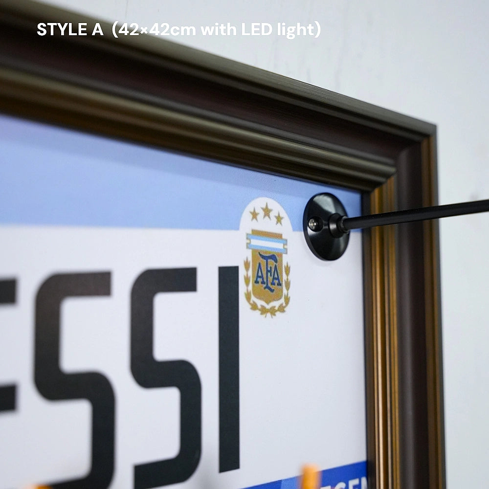 Cornice da parete per LEGO® Editions Lionel Messi - Leggenda del calcio (43015)
