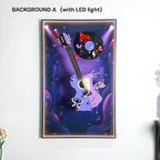 Wall Display Frame for LEGO® Editions Olivia Rodrigo's Dual Guitar & Vinyl (43031,43028)