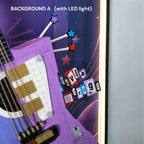 Wall Display Frame for LEGO® Editions Olivia Rodrigo's Dual Guitar & Vinyl (43031,43028)