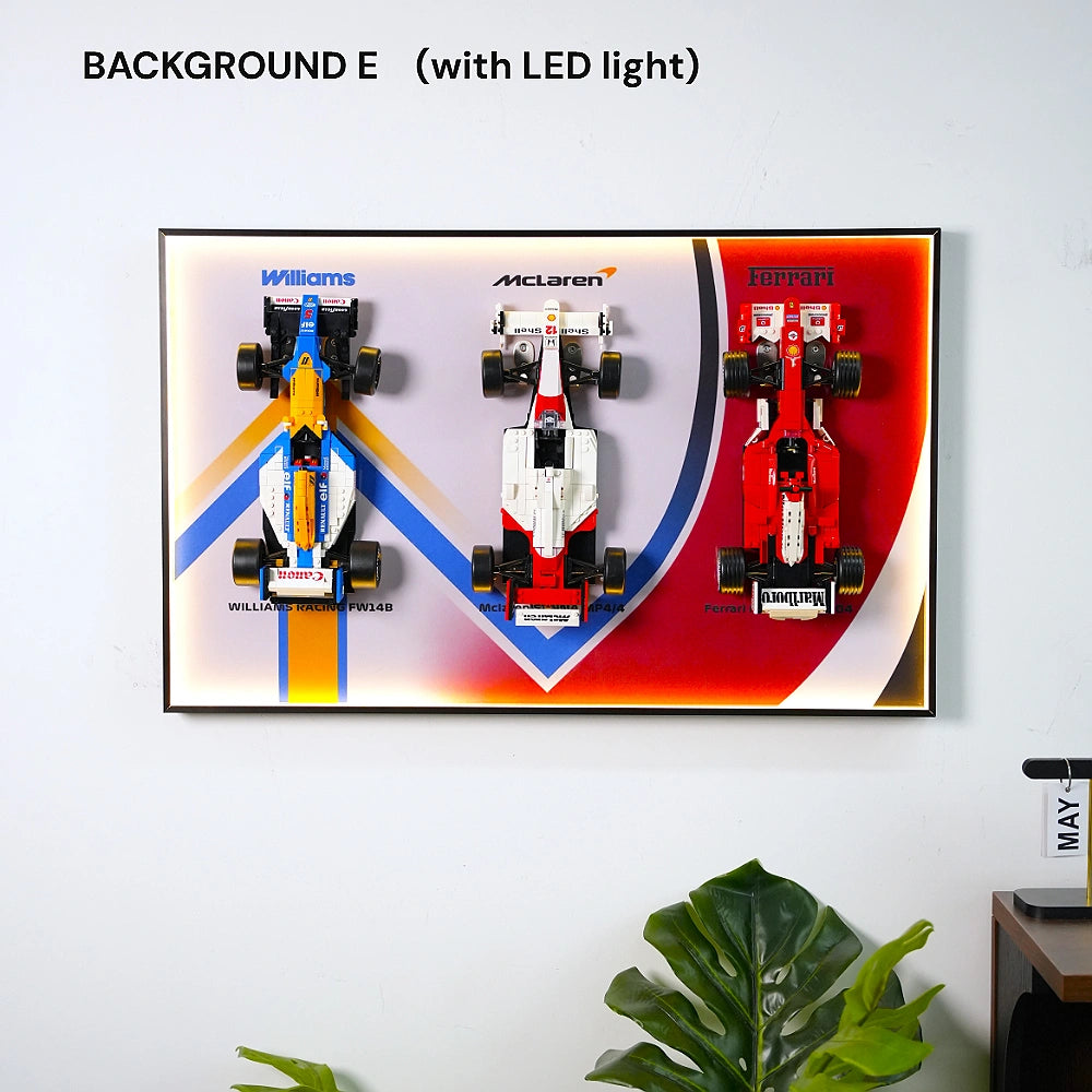 Wall Display Frame for LEGO® F1 Legends (10330, 10353, 11375)