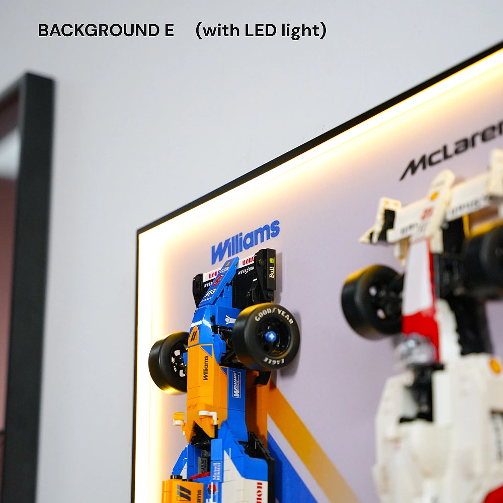 Wall Display Frame for LEGO® F1 Legends (10330, 10353, 11375)