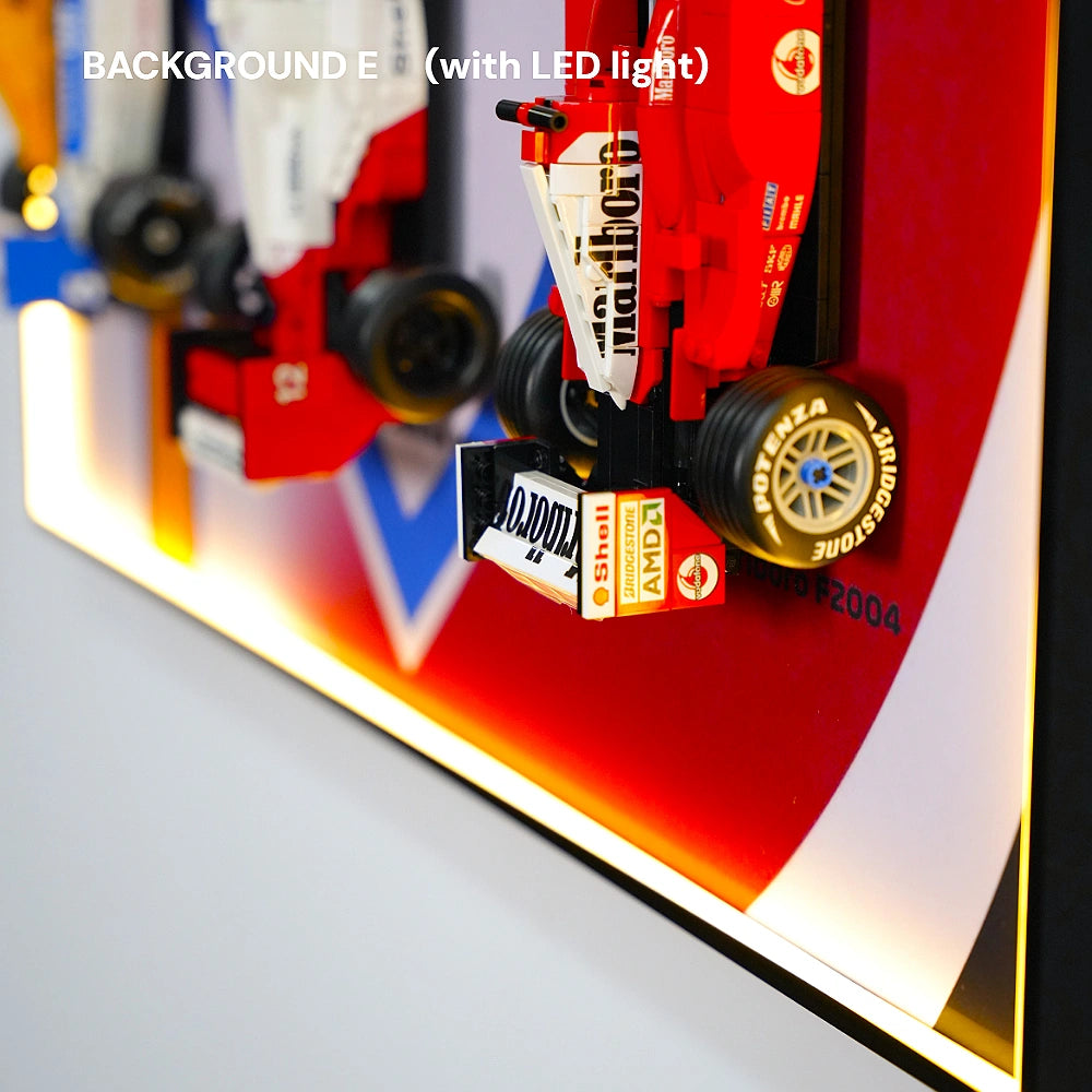 Wall Display Frame for LEGO® F1 Legends (10330, 10353, 11375)